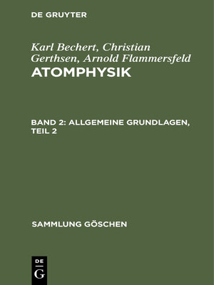 cover image of Allgemeine Grundlagen, Teil 2